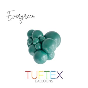 Evergreen Tuftex Latex Balloons~Bridal Shower~Baby Shower~Birthday~Wedding~Party Decor~Balloon Garland Premium Latex Balloons