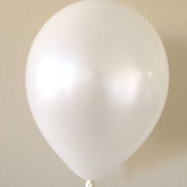 Pearl White 11 inch Latex Balloon~Pearl White Bridal Shower~White Baby Shower~ White Birthday~Pearl White Wedding~Pearl White Party Decor