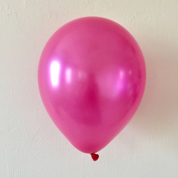 Pearl Magenta 11 inch Latex Balloon~Hot Pink/Magenta Balloon~Hot Pink Baby Shower~Hot Pink Birthday~Magenta Wedding~Hot Pink Party Decor