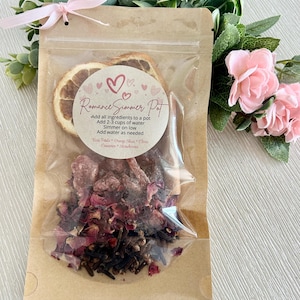 Valentine Romance Simmer Pot Kit | Floral Citrus Scent