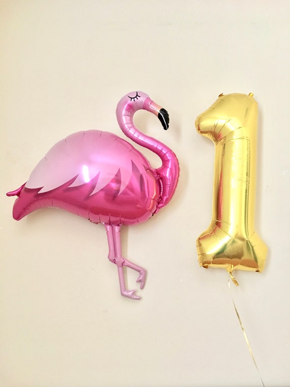 Flamingo Pineapple First Birthday~Let's Flamingle Party~Aloha Party~First Birthday Party~Pink Flamingo~Pineapple Balloon~One Balloon Il_570xn
