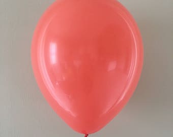 Coral 11 inch Latex Balloon~Coral Bridal Shower~Coral Baby Shower~Coral Birthday~Coral Wedding~Coral Party Decor~Coral Bachelorette