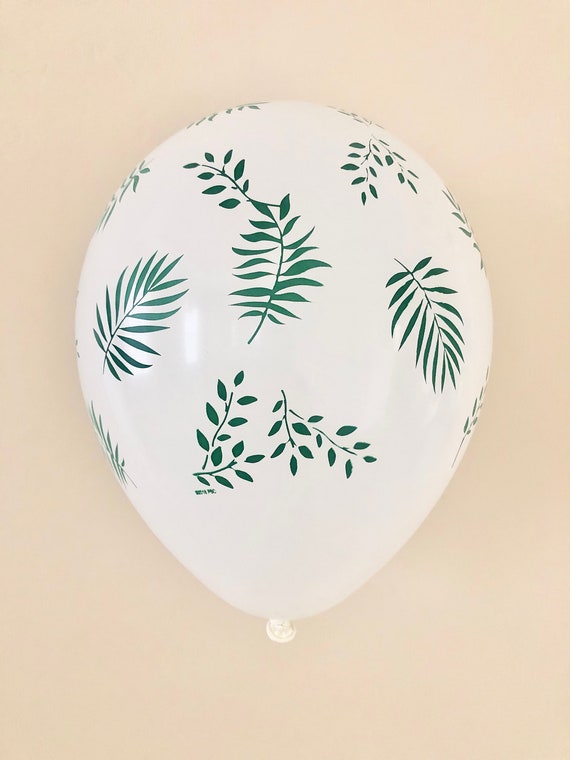 Leaf 11 inch Latex Balloon~Leaf Balloon~Wild One Party Decor~Jungle Party Decor~Aloha Party Decor~Leaf Decor~Tropical Party Decor~Boho Party Il_570xn