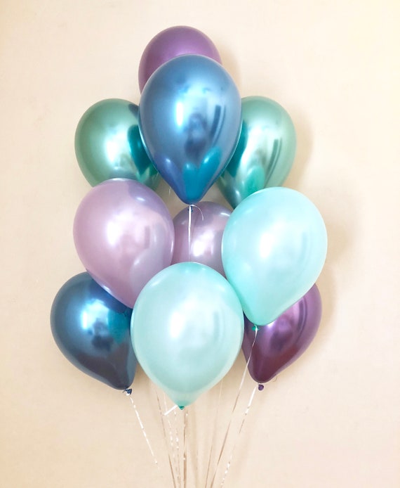 Mermaid decor silver or gold Under the Sea Letter Balloons Under the Sea Mermaid birthday Balloon Banner