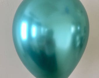 Chrome Green 11 inch Latex Balloon~Green Bridal Shower~Green Baby Shower~Green Birthday~Green Wedding~Green Decor~New Chrome Balloons