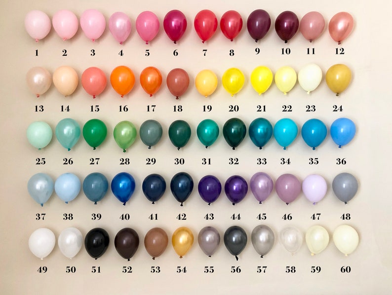 Custom Mini Balloon Garland DIY KitBridal ShowerBirthday5 inch BalloonsWeddingBacheloretteFirst BirthdayCustom Colors image 2