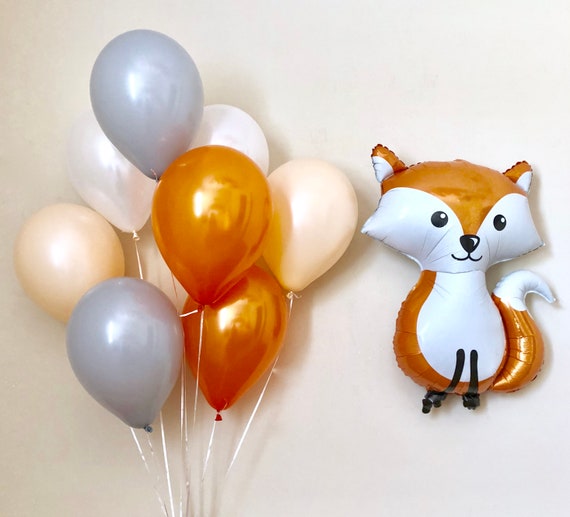 Woodland Animal Fox Jumbo Balloon~Woodland Baby Shower~Woodland Birthday Party~Woodland Animal Party~Woodland Balloons~Rustic Woodland Party Il_570xn