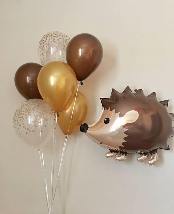 Woodland Animal Hedgehog Jumbo Balloon~Woodland Baby Shower~Woodland Birthday Party~Woodland Animal Party~Woodland Balloons~Forest Friends Il_570xn