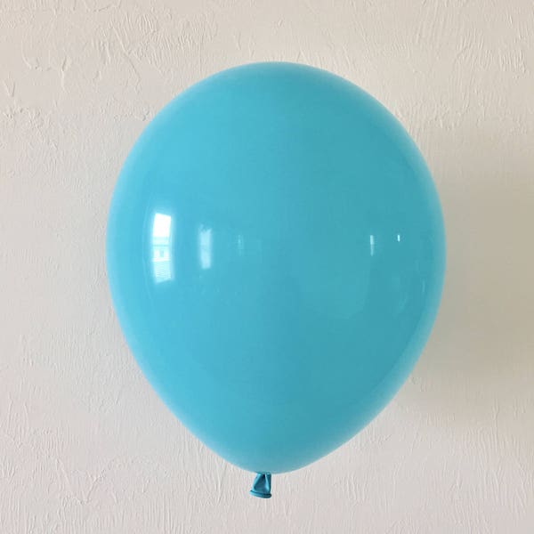 Caribbean Blue 11 inch Latex Balloon~ Blue Bridal Shower ~ Blue Baby Shower ~ Blue Birthday ~  Blue Wedding ~ Blue Party Decor