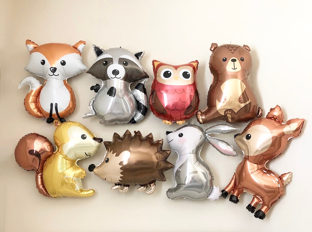 woodland-animals-jumbo-balloonswoodland-baby-showerwoodland-first