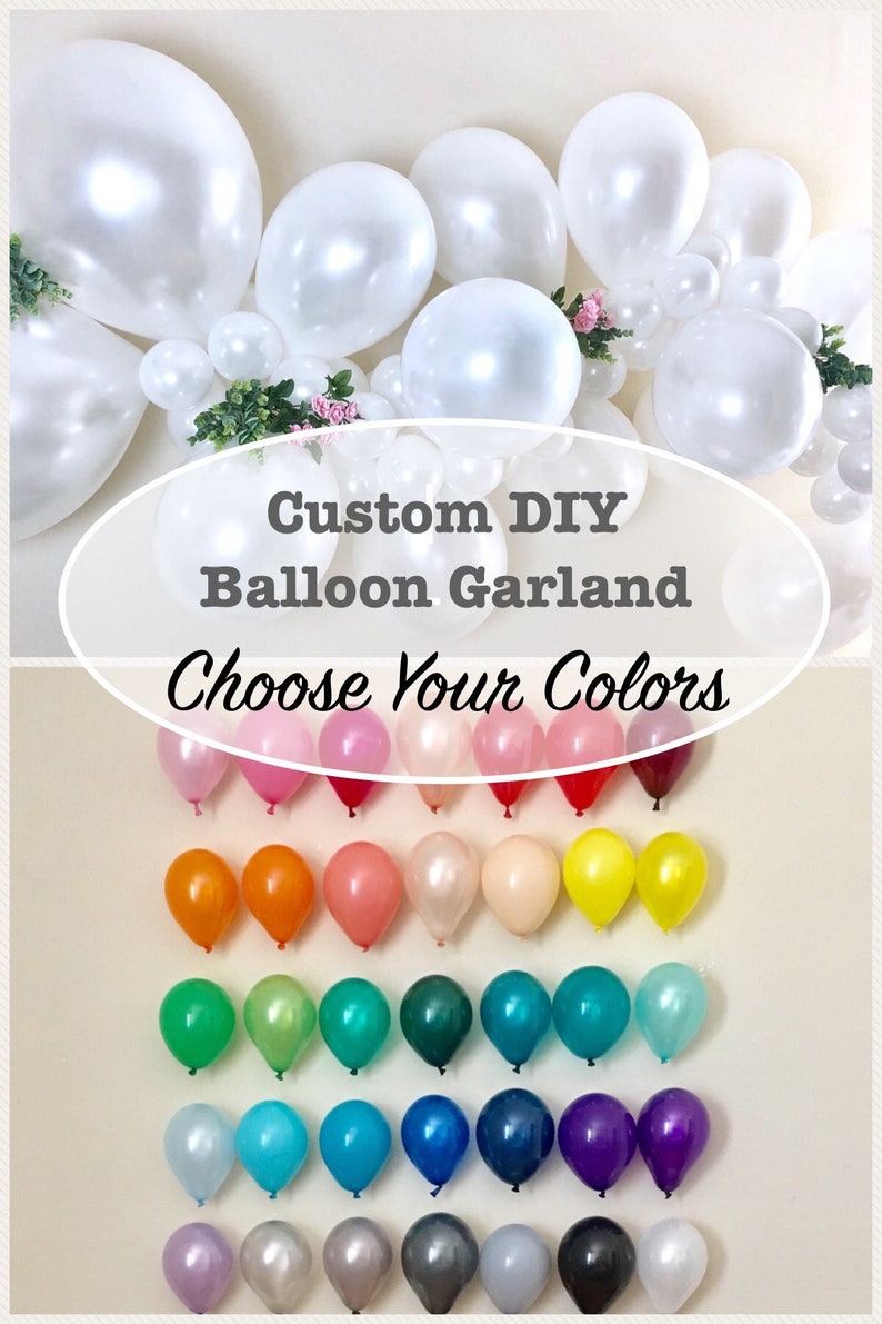 Custom DIY Balloons Garland 5 Large 12 Mixed Birthday Balloons Wedding Balloons Baby Shower Hen Do