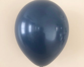 Navy 11 inch Latex Balloon~Navy Bridal Shower~Navy Baby Shower~Navy Birthday~Navy Wedding~Navy Decor~Pearl Navy Balloon~Navy Party