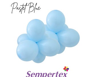 Pastel Blue Latex Balloons: Party, Wedding, Shower Decor