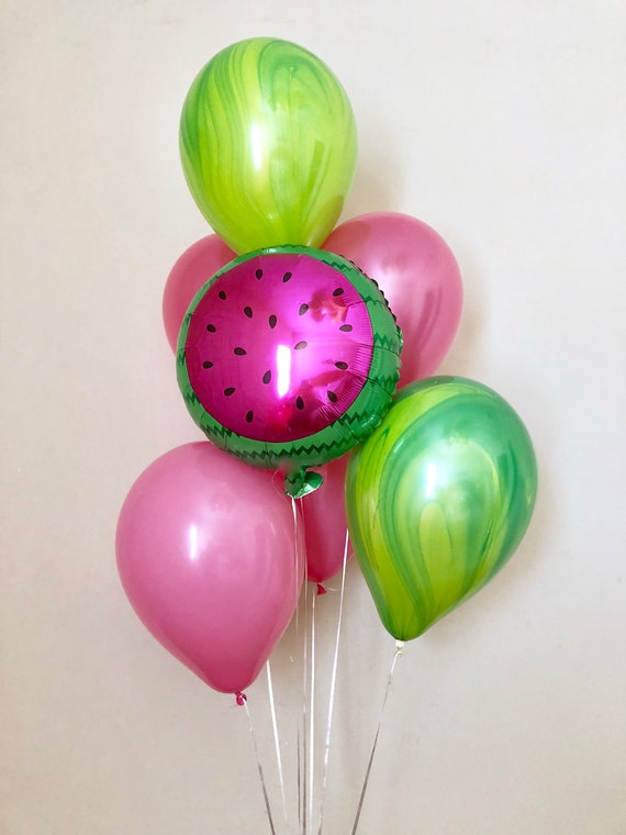 Watermelon Balloon~One In A Melon~Tutti Fruity Ballons~Watermelon Party Decor~First Birthday~Twotti Fruitti Party~One In a Melon Decor~Pink Il_570xn