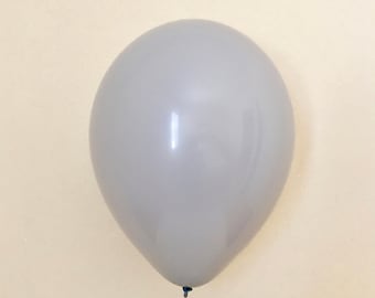 Gray 11 inch Latex Balloon~Gray Bridal Shower~Gray Baby Shower~Gray Birthday~Gray Wedding~Gray Party Decor~Gray Bachelorette~First Birthday