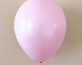 Pastel Matte Pink 11 inch Latex Balloon~Pink Bridal Shower~Pink Baby Shower~Pink First Birthday~Pink Wedding~Pink Party Decor~Matte Pastel