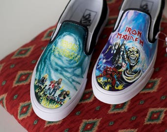 iron maiden converse shoes