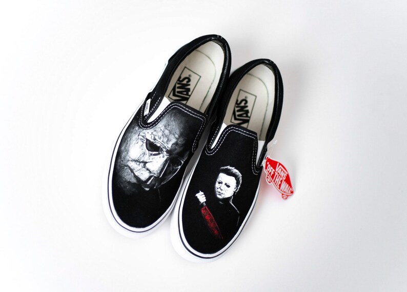 Custom Hand Painted Michael Myers Vans Shoes Etsy