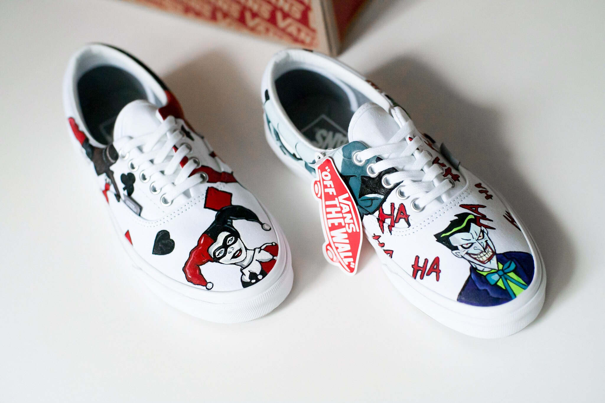 Custom Hand Painted Joker/harley Quinn 