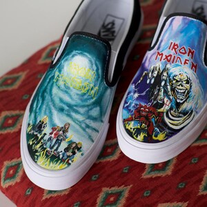 iron maiden vans shoes