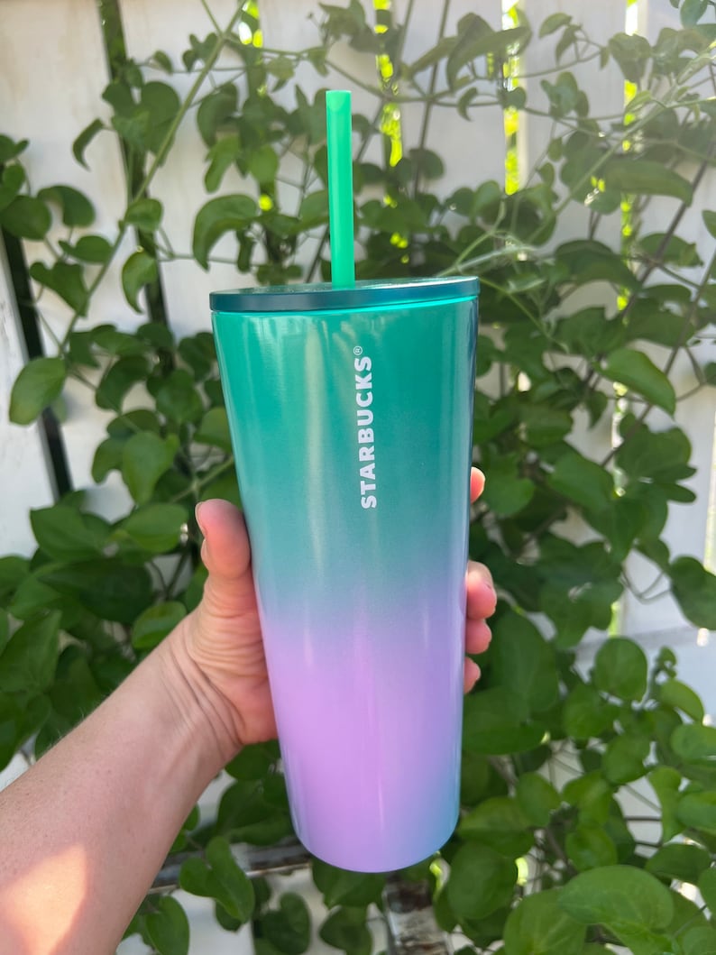 NWT Starbucks Summer 2022 Stainless Tumbler Ombre Purple Pink Etsy