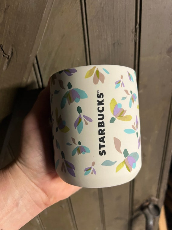 NWT Starbucks 2023 Ceramic Snow Drop Mug 8 Oz Travel Mug With Lid SKU  011140406 Spring Birthday Gift 