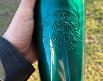 Starbucks Stanley Stainless Steel Vacuum Tumbler 12oz 2022 Summer Aqua Blue  Trendy Tiktok Aesthic -  Finland