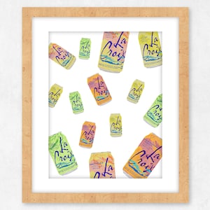 La Croix Poster, Pamplemousse Poster, Seltzer Poster, Gift for La Croix Lover, La Croix Printable Poster, La Croix Can Print, La Croix Art
