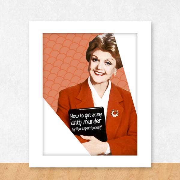 Jessica Fletcher Poster, Cabot Cove Syndrome, Murder She Wrote Fan Art, Murder She Wrote Digital Art, Angela Lansbury Fan Art, TV Art