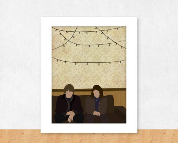 Stranger Things Poster Nancy Wheeler And Jonathan Byers Etsy