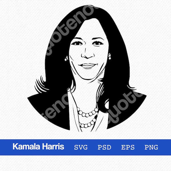 Kamala Harris profile svg, Kamala Harris clipart, Kamala Harris portrait, Kamala 2020, Kamala drawing, Joe Biden Kamala Harris, VP candidate