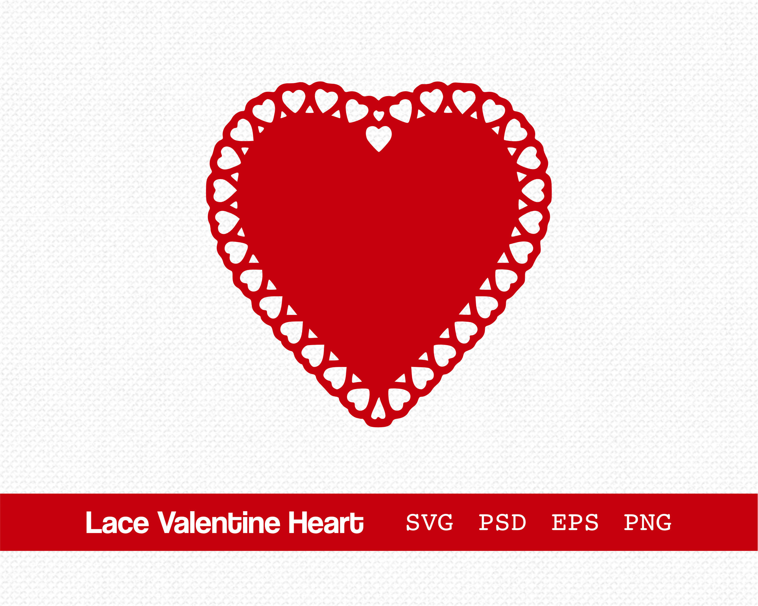 Lace Heart Svg Scallop Heart Svg Heart Doily Svg Lace Heart - Etsy