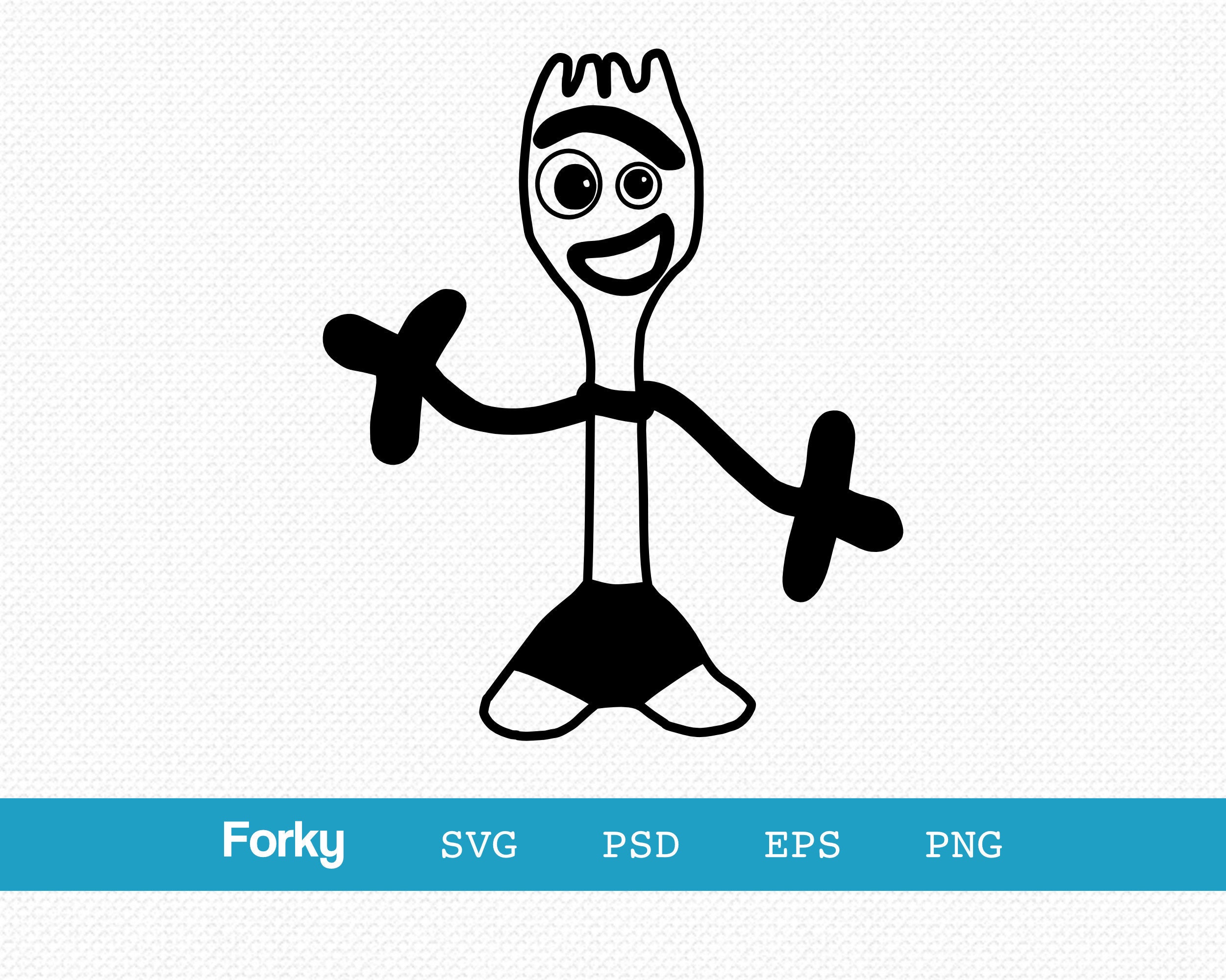 Toy Story Forky Head SVG