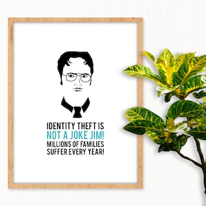 Homazing The Office Gifts - Dwight Schrute Poster with Frame 8x10 - Funny Wall Art for Office, Apartment, Funy Decor for Men Wom