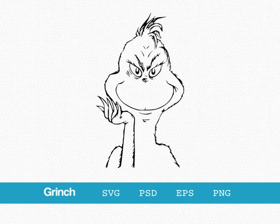 Grinch Svg Grinch Eps Grinch Clipart Grinch Png Grinch Etsy