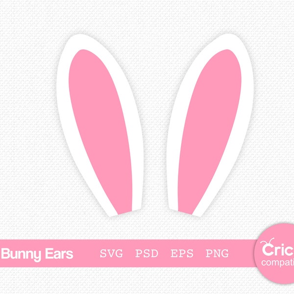 Bunny ears svg, cute bunny ears svg, bunny ears cut file, simple bunny ears file, bunny ears cricut file, easter bunny ears svg, bunny ear