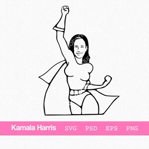 Kamala Harris Superhelden Svg, Kamala Harris Superhelden Clipart, Kamala 2020 Helden Zeichnung, Kamala Clipart, Joe Biden Kamala Harris Comic