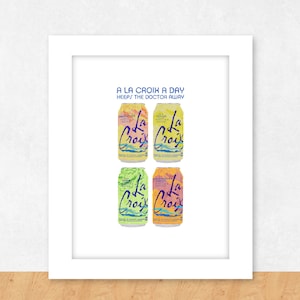 La Croix Poster, Pamplemousse Poster, Seltzer Poster, Gift for La Croix Lover, La Croix Printable Poster, La Croix Can Print, La Croix Art