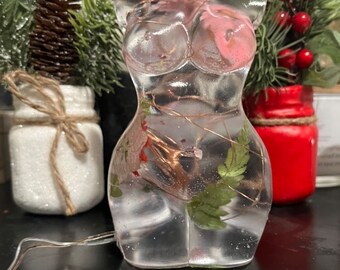 Crystal Clear Fairy Light XL Floral Goddess Sculpture