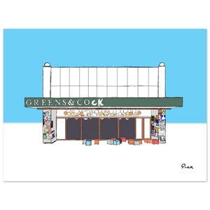 Greens and Co - Serie Perth Shop & Building (West is Best) - Stampa su carta opaca premium da 200 g/m²