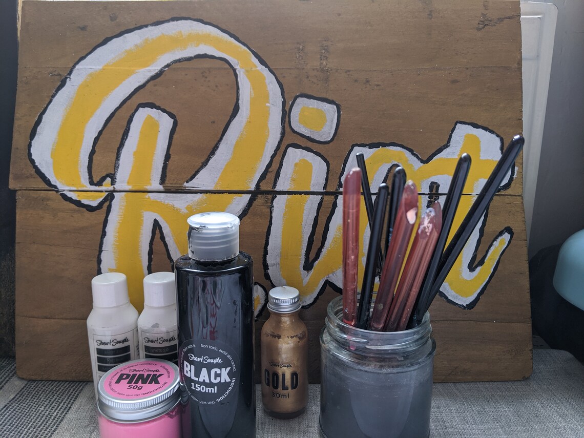 Riot Sign Acrylic Paint on Recovered Wooden Boards Etsy New Zealand