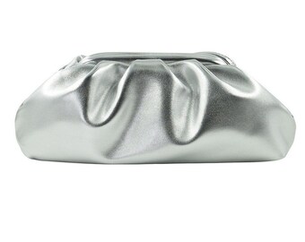 pewter evening bag