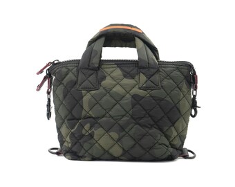 camo quilted bag