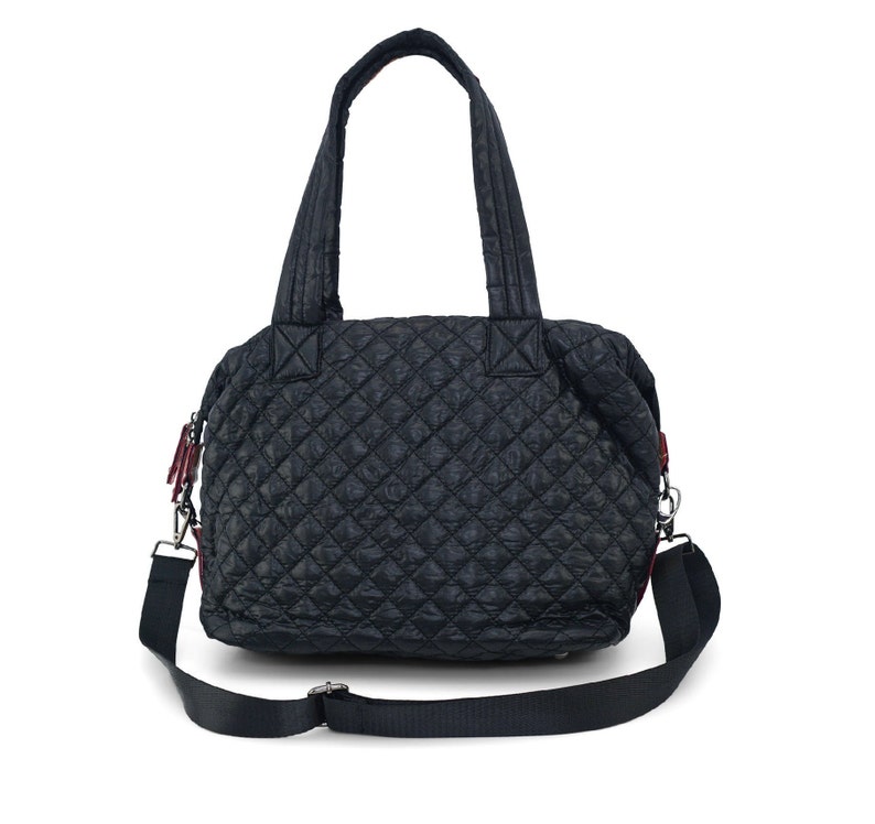 Quilted Lightweight Tote Nylon Tote Bag Camouflage Handbag Etsy