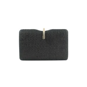 Straw clutch gold clutch grey clutch black clutch beach wedding clutch wedding clutch party clutch summer clutch summer handbag summer purse image 5