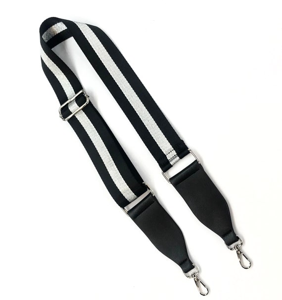 Black Stripe Handbag Strap Guitar Strap Accessory for Handbag | Etsy