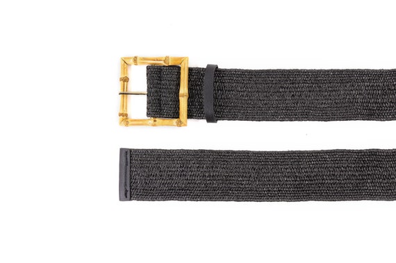 Bamboo Belt Waist Belt Straw Waist Belt Straw Stretch Bamboo  display picture 2