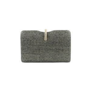 Straw clutch gold clutch grey clutch black clutch beach wedding clutch wedding clutch party clutch summer clutch summer handbag summer purse image 4