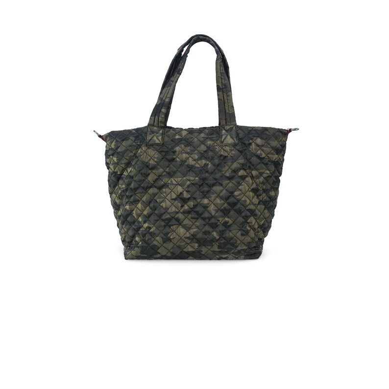 Quilted Lightweight Tote Nylon Tote Bag Camouflage Handbag Etsy