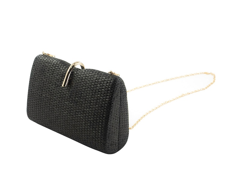 Straw clutch gold clutch grey clutch black clutch beach wedding clutch wedding clutch party clutch summer clutch summer handbag summer purse image 6
